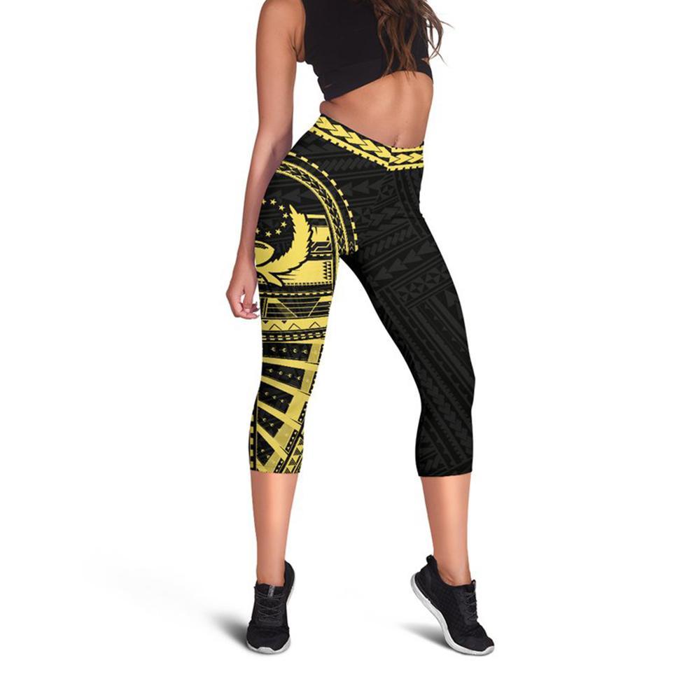 Pohnpei Rising Capris (Gold) A6 - Polynesian Pride