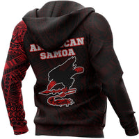 American Samoa In My Heart Polynesian Hoodie Red - Polynesian Pride