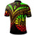French Polynesia Polo Shirt Reggae Color Cross Style - Polynesian Pride