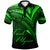 French Polynesia Polo Shirt Green Color Cross Style Unisex Black - Polynesian Pride