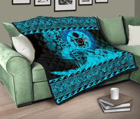 Cook Island Quilt Wave Navy Design - Polynesian Pride