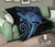 Hawaii Turtle Hibiscus Polynesian Vintage Premium Quilt - Pastel Blue - Polynesian Pride