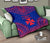 Wallis And Futuna Premium Quilt - Wallis And Futuna Coat Of Arms Polynesian Chief Dark BLue Version - Polynesian Pride