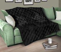 Hawaii Polynesian Turtle Premium Quilt Grey - Polynesian Pride