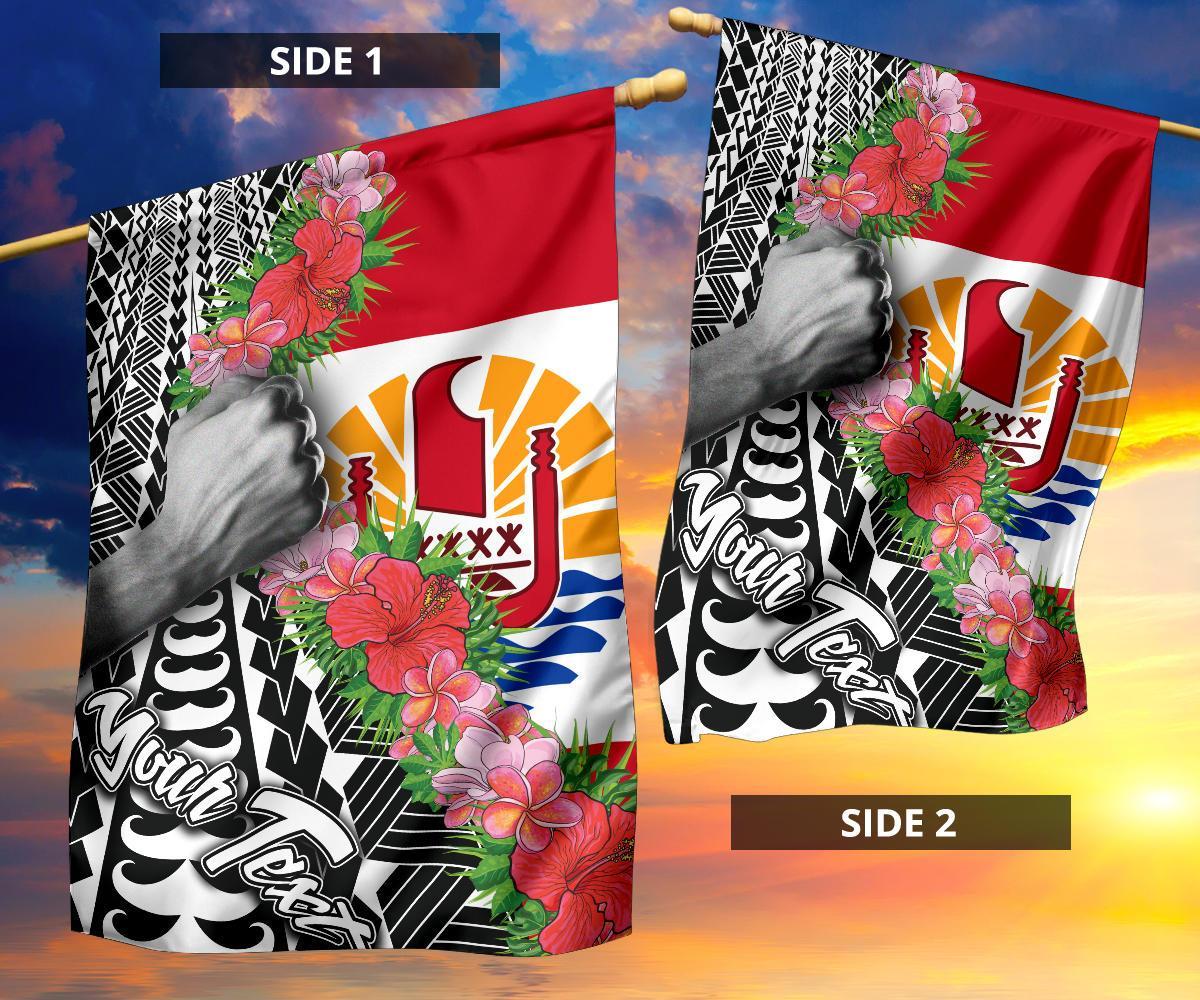 Tahiti Flag - Custom Personalised Curve Style - Polynesian Pride