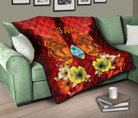 Guam Premium Quilt - Tribal Tuna Fish - Polynesian Pride