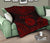 Tahiti Premium Quilt - Tahiti Flag Polynesian Chief Dark Red Version - Polynesian Pride