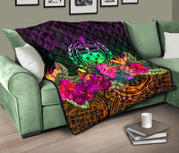 Samoa Premium Quilt - Summer Hibiscus - Polynesian Pride