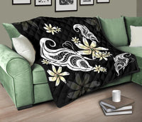 Plumeria Butterfly Premium Quilt - Polynesian Pride
