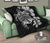 Hawaiian Kanaka Hibiscus Plumeria Mix Polynesian Turtle Premium Quilt Gray AH - Polynesian Pride