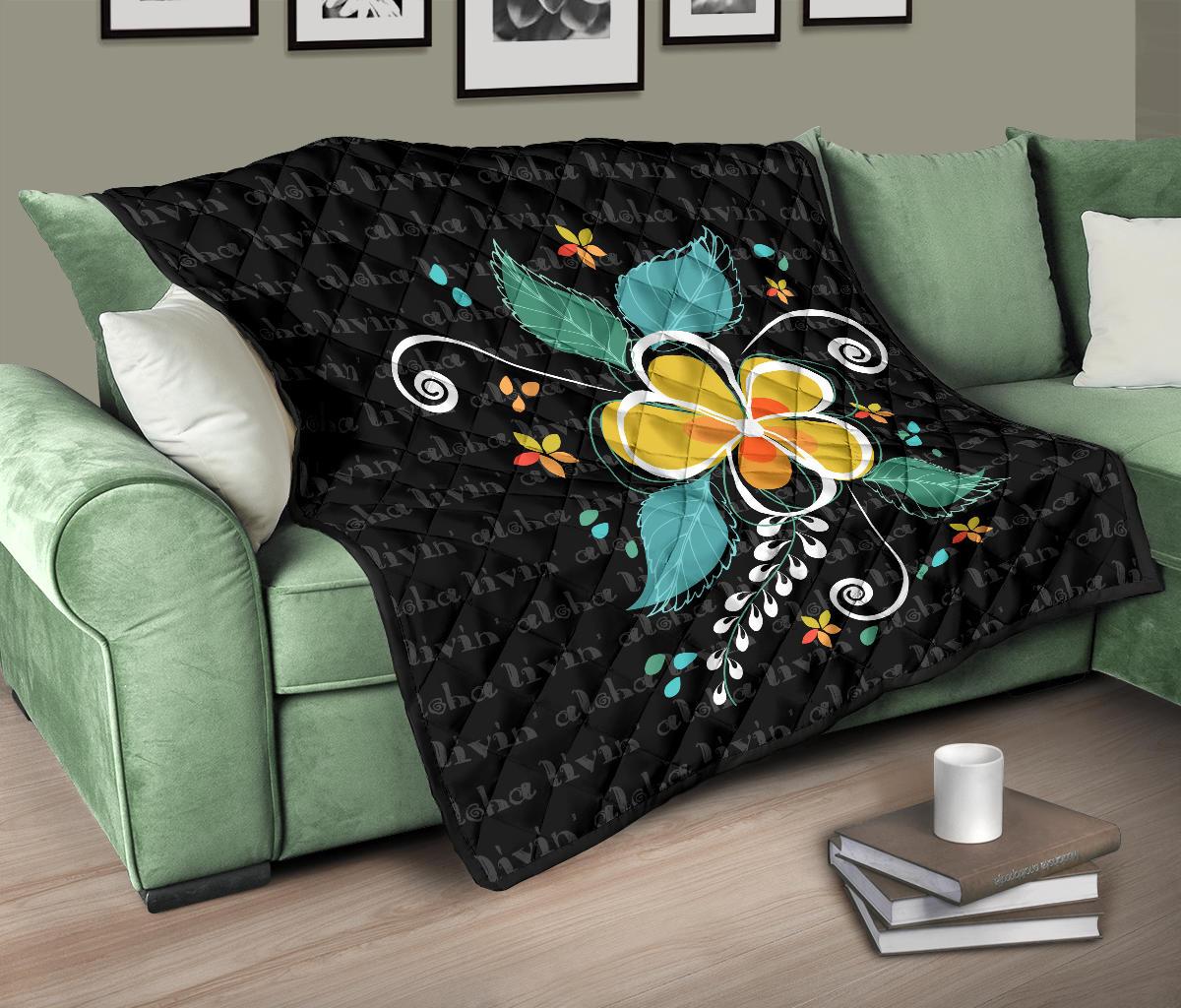 Aloha Hibiscus Premium Quilt - Polynesian Pride