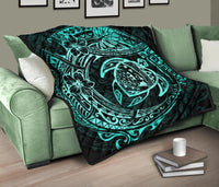 Hawaiian Turtle Polynesian Premium Quilt - Polynesian Pride