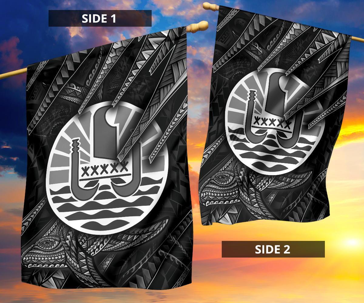 Tahiti Flag - Seal With Whale Style - Polynesian Pride