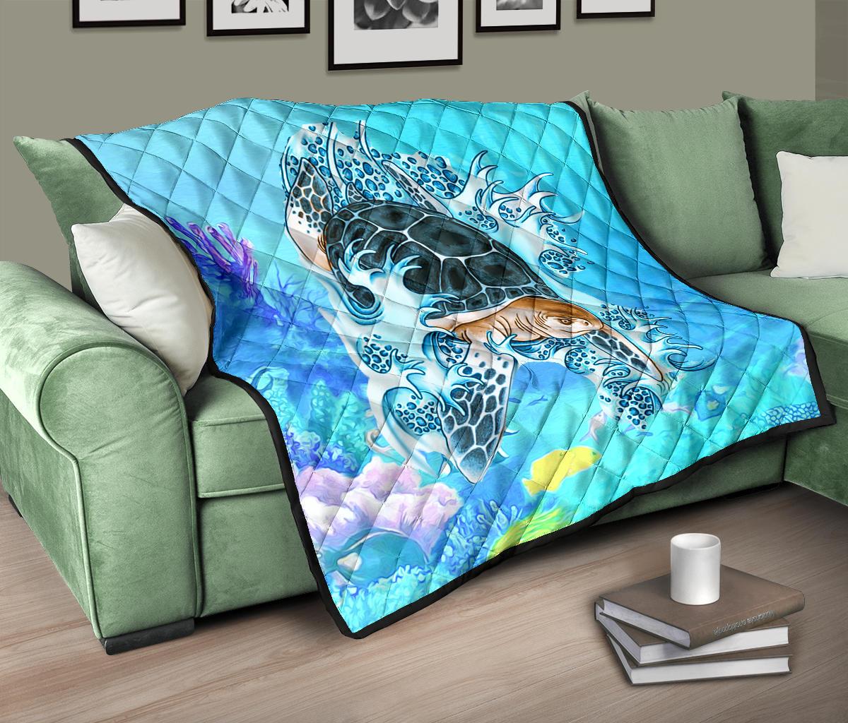 Turtle Cool Premium Quilt - Polynesian Pride