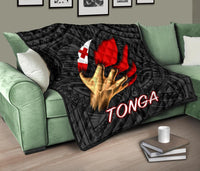 Tonga Premium Quilt - Tonga In Me (Black) - Polynesian Pride