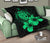 Hawaii Hibiscus Premium Quilt - Turtle Map - Pastel Green - Polynesian Pride