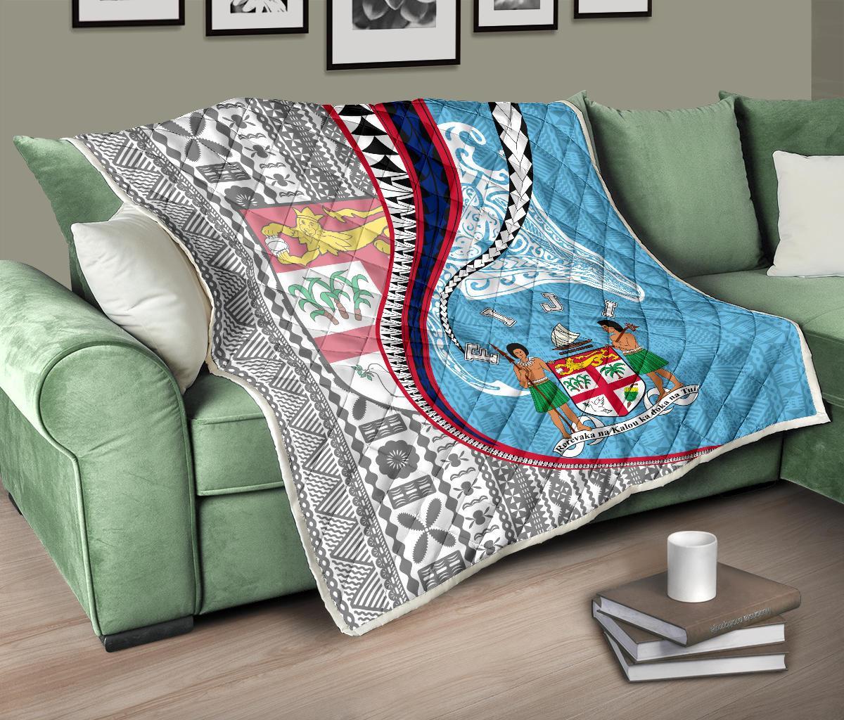 Fiji Premium Quilt Kanaloa Tatau Gen FJ - Polynesian Pride
