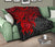 Tahiti Polynesian Premium Quilt - Tahiti Flag & Red Turtle Hibiscus - Polynesian Pride