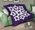 Hawaiian Premium Quilt Royal Pattern - Purple - A1 Style - Polynesian Pride
