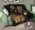 Hawaii Hibiscus Map Polynesian Ancient Gold Premium Quilt - Polynesian Pride