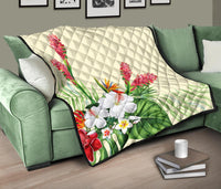 Wonderful Hibiscus Flower Premium Quilt - Polynesian Pride