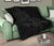 Hawaii Map Turtle Hibiscus Divise Gray Polynesian Premium Quilt - Polynesian Pride