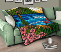 Hula Girl Premium Quilt - Polynesian Pride