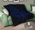 Hawaii Map Turtle Hibiscus Divise Blue Polynesian Premium Quilt - Polynesian Pride