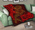 Guam Polynesian Premium Quilt - Red Shark Polynesian Tattoo - Polynesian Pride