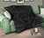 Hawaiian Kanaka Honu Hibiscus Tornando Gray Polynesian Premium Quilt - Polynesian Pride