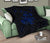 Hawaii Turtle Hibicus Map Premium Quilt - Blue - Polynesian Pride