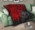 Hawaii Polynesian Premium Quilt - Kanaka Maoli & Red Turtle Hibiscus - Polynesian Pride