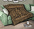 Hawaii Polyensian Turtle Premium Quilt Gold - Polynesian Pride