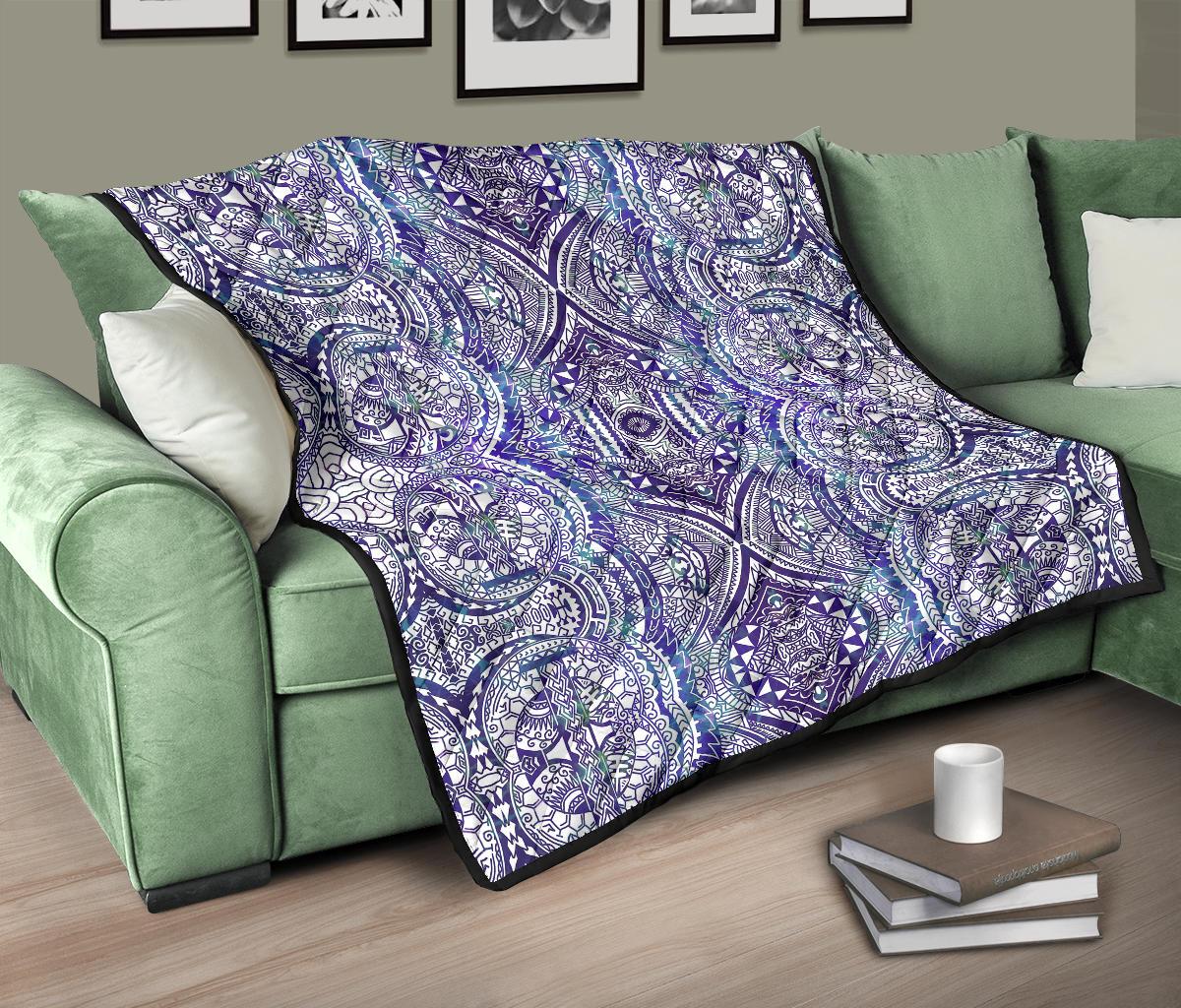 Polynesian Premium Quilt Violet - Polynesian Pride