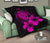 Hawaii Hibiscus Premium Quilt - Turtle Map - Pink - Polynesian Pride