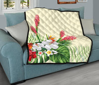 Wonderful Hibiscus Flower Premium Quilt - Polynesian Pride