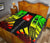 Wallis And Futuna Premium Quilt -Wallis And Futuna Coat Of Arms Polynesian Reggae Tattoo Red - Polynesian Pride