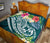 Tonga Polynesian Premium Quilt - Summer Plumeria (Turquoise) - Polynesian Pride