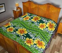 Hawaii Polynesian Premium Quilt - Hibiscus Patterns - Polynesian Pride