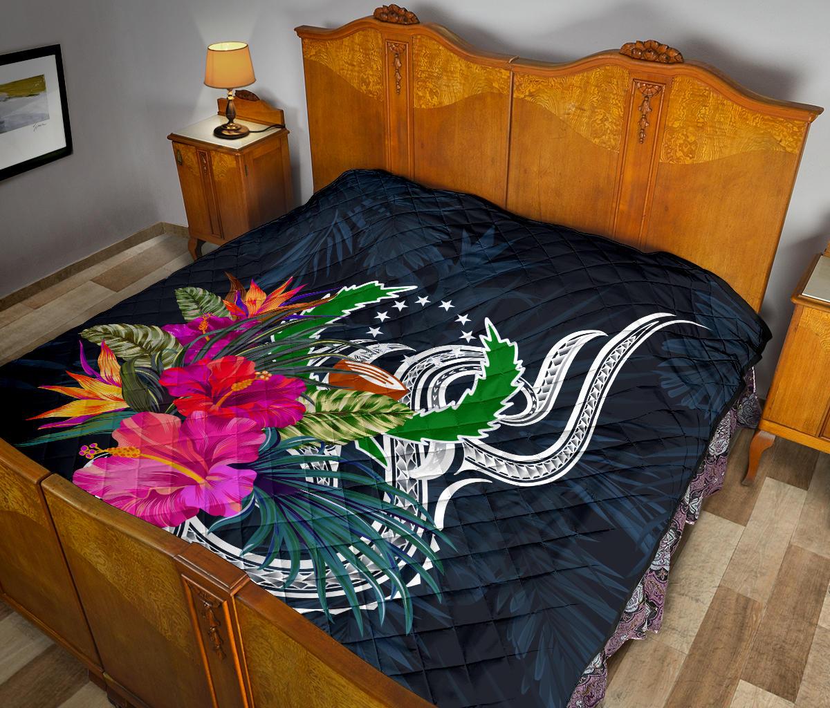 Pohnpei Micronesia Premium Quilt - Tropical Flower - Polynesian Pride