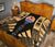 Tahiti Premium Quilt - Tahiti Flag Polynesian Gold Tattoo - Polynesian Pride