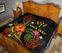 Kosrae Polynesian Personalised Premium Quilt - Legend of Kosrae (Reggae) - Polynesian Pride