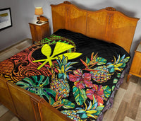 Polynesian Hawaii Premium Quilt - Pineapple Hibiscus - Polynesian Pride