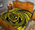 Hawaiian Kanaka Honu Hibiscus Tornando Yellow Polynesian Premium Quilt - Polynesian Pride