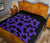 Hawaiian Premium Quilt Royal Pattern - Black And Purple - A1 Style - Polynesian Pride