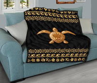 Golden Polynesian Premium Quilt - Polynesian Pride