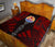 Tahiti Premium Quilt - Tahiti Flag Polynesian Red Tattoo - Polynesian Pride