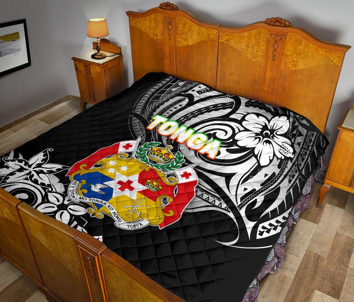 Mate Ma'a Tonga Rugby Premium Quilt Polynesian Unique Vibes - Black - Polynesian Pride