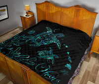 Hawaii Turtle Ohana Paua Shell Premium Quilt - Polynesian Pride