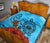 Hawaiian Map Kanaka Sea Turtle Seal Of Hawaii Hibiscus Plumeria Polynesian Quilt - Polynesian Pride